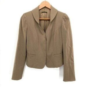Elie Tahari Taupe Wool Blazer Jacket